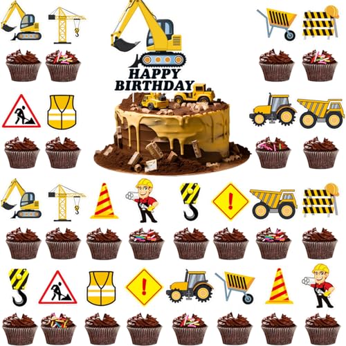 25 Stück Straßenschild Baufahrzeug Cupcake Topper, Auto Bagger Kuchendekoration Bagger Muffin Kuchen Dekoration Kinder Geburtstag Party Kuchen Topper 25 Stück Straßenschild Baufahrzeug Cupcake Topper, Auto Bagger Kuchendekoration Bagger Muffin Kuchen Dekoration Kinder Geburtstag Party Kuchen Topper von Devenirriche