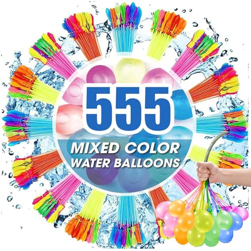 555 Wasserballons für Kinder, Wasserballon, selbstdichtend, schnell und einfach zu befüllen, bunte Wasserbälle für Outdoor-Aktivitäten, Strand, Pool-Partys, Familienfeiern, Kinder-Sommerspaß 555 Wasserballons für Kinder, Wasserballon, selbstdichtend, schnell und einfach zu befüllen, bunte Wasserbälle für Outdoor-Aktivitäten, Strand, Pool-Partys, Familienfeiern, Kinder-Sommerspaß von Devenirriche
