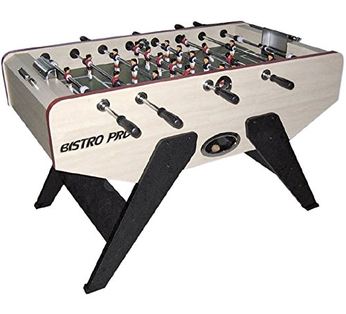 Devessport - Bistro-Pro Tischfußball, ideal zum Spielen mit Freunden, große Größe, professionell, Teleskopstangen, Kunststoffgriff, Maße: 141 x 74 x 86 cm von Devessport