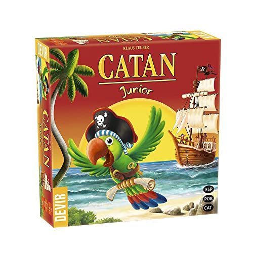 Devir 453BGCATJU Catan JUNIOR TRILINGUE BGCATJU brettspiele, bunt, S von Devir