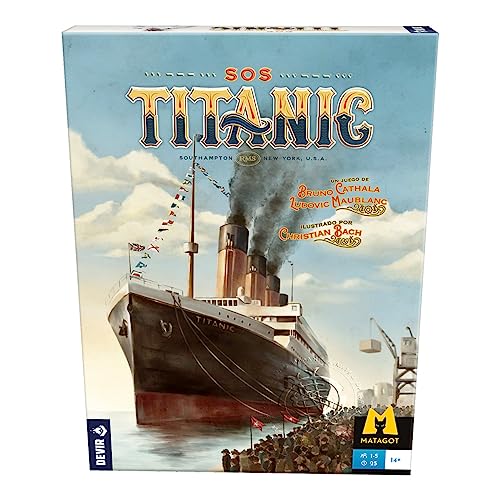 Devir - SOS Titanic, Gesellschaftsspiel, kooperatives Brettspiel, 14 Jahre (BGSOSSP) von Devir