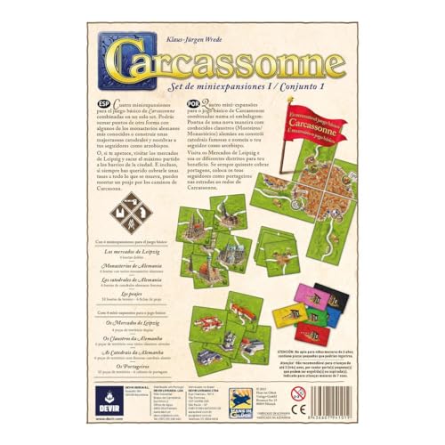 Devir Carcassonne Erweiterungen von Devir