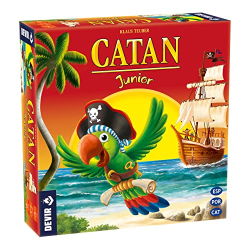 Devir Catan Junior, Brettspiel auf Spanisch, Katalanisch und Portugiesisch, Brettspiel, 6-jähriges Spiel, Familienspiel, Spaß (BGCATJU) von Devir