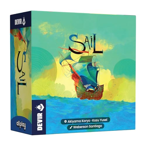 Devir - Sail, Brettspiel für zwei Personen, schnelles und kooperatives Spiel, Duell-Bassspiel (BGSAPS) Devir - Sail, Brettspiel für zwei Personen, schnelles und kooperatives Spiel, Duell-Bassspiel (BGSAPS) von Devir