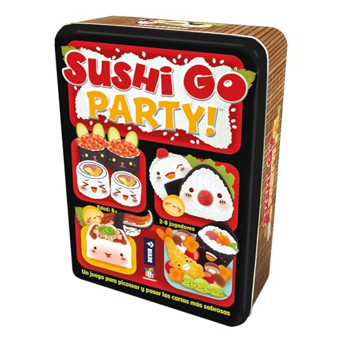 Devir - Sushi Go Party, Brettspiel, mit Freunden, für Party, 8 Jahre, Sushi Go Erweiterte Edition (BGSGPARTY) von Devir