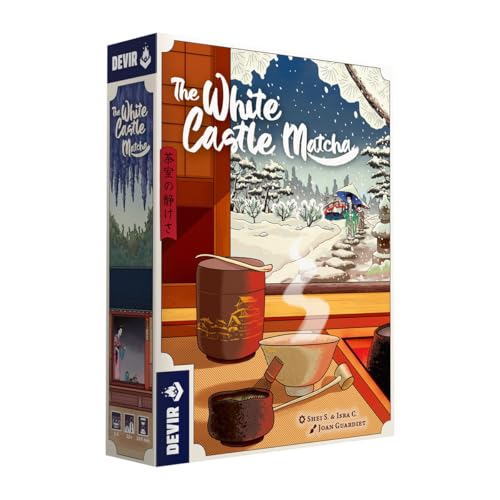 The White Castle Matcha-Erweiterungs-Strategiespiel – Variable Einrichtung, Arbeiterplatzierung, 60 Minuten Spielzeit für 1 bis 4 Spieler, ab 12 Jahren von Devir