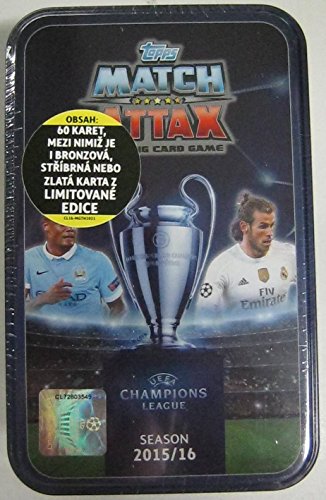 Topps Match Attacks - Mega Tin Box mit Sammelkarten zur Championsleague von Devir