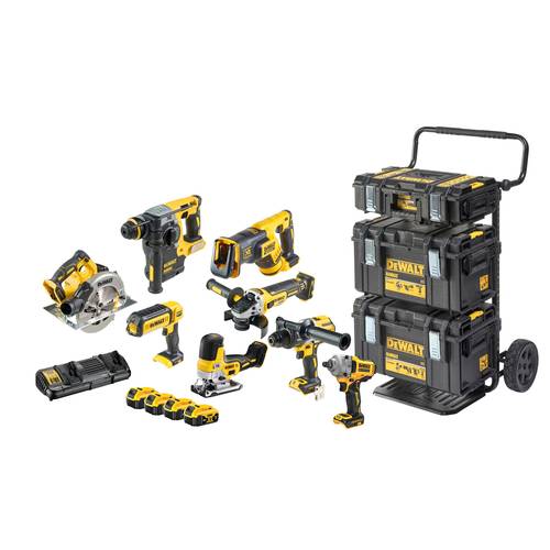 DEWALT DCK856P4-QW Werkzeugset Akku-Schlagbohrschrauber, Akku-Schlagschrauber, Akku-Kombihammer, Akk von Dewalt