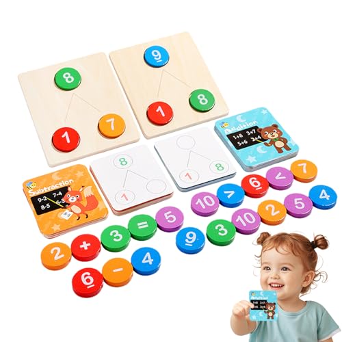 Dewireaey Mathespiele Für Kinder - Mathespiele Addition Und Subtraktion Für Kinder - Holzpädagogikspielzeug Motorik Lernaktivitäten Für Geburtstag Vorschulklasse Dewireaey Mathespiele Für Kinder - Mathespiele Addition Und Subtraktion Für Kinder - Holzpädagogikspielzeug Motorik Lernaktivitäten Für Geburtstag Vorschulklasse von Dewireaey