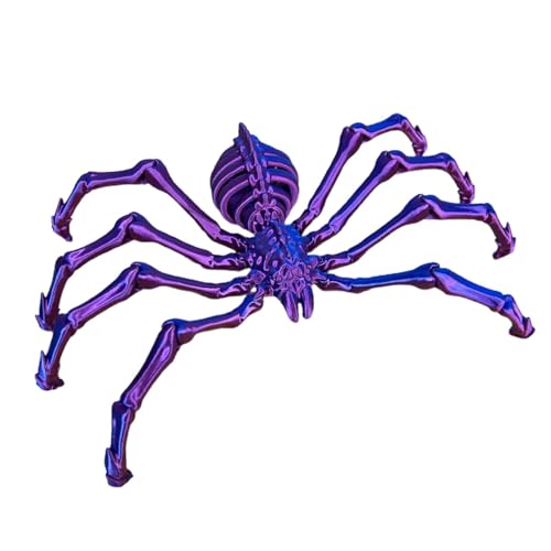 Dfstvup 3D-Gelenkspinne, 3D-gedrucktes Spinnenspielzeug,Bewegliche Gelenke Wolf Spider Fidget Toys - Schreibtischspielzeug für Erwachsene zum Stressabbau, Halloween-Dekoration von Dfstvup