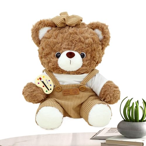 Dfstvup Bär gefülltes Tier, Bärplüsch, Cartoon ausgestopftes Tier, 11,02 Zoll Brown Animal Doll, Hausdekoration für Wohnzimmer, Schlafzimmer, Arbeitszimmer von Dfstvup