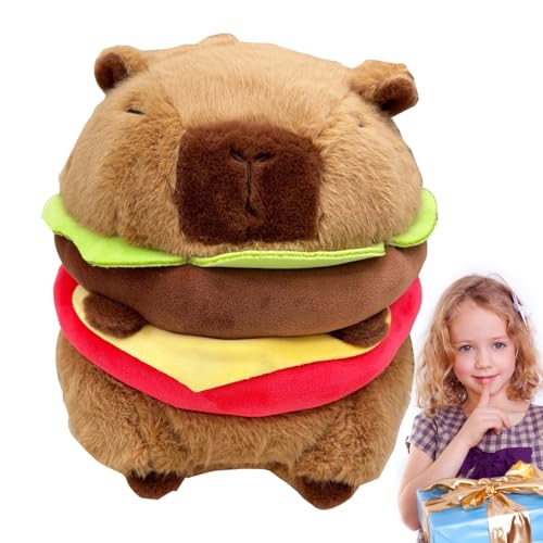 Dfstvup Capybara Spielzeug, Capybara Stoffed Animal, Süße Tierplüschpuppe, 25 cm Cartoon ausgestopft Plüsch, lustige Plüschpuppe für Mädchen von Dfstvup