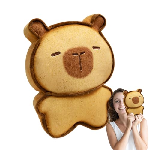 Dfstvup Capybara Stuffed Animal, Capybara Plüschpuppe - Plüschspielzeug gefüllte Tier Toast Capybara Kissen | Ausgestopfte Spielzeugplüschies Heimdekoration, des Begleitzimmerdekors zum Geburtstag von Dfstvup