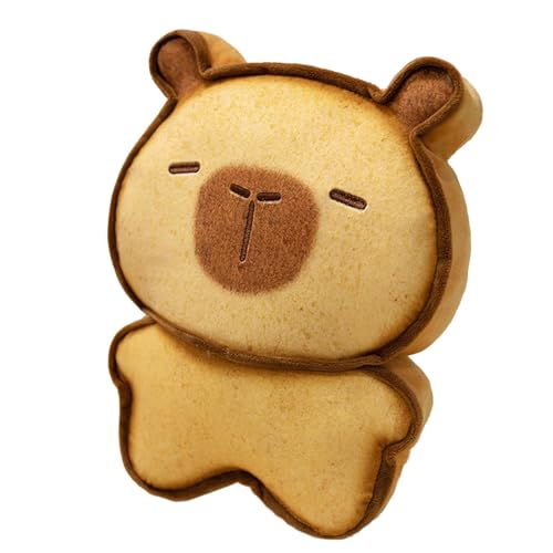 Dfstvup Essen ausgestopftes Tier, Toast Stofftiere - Schöne Toast Cat Plush Capybara Puppe - Zimmerdekor entzückende Puppengefüllte Kissenschlüsselkette & Bag Anhänger von Dfstvup