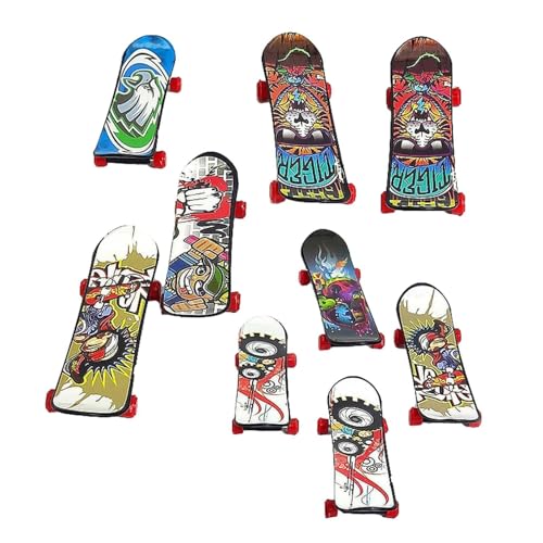 Dfstvup Finger-Skateboard-Spielzeug | Lustige Finger-Skateboards für Kinder | Mini-Finger-Skateboard-Spielzeug-Skateboard-Finger-Spielzeug-Set Skateboard-Fingerspitzenbewegung Teen Adult Party Favor von Dfstvup