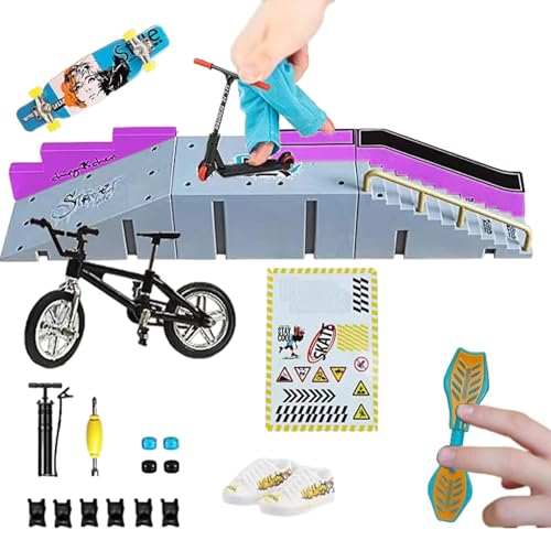 Dfstvup Fingerbretter-Set | Ramps Fingerboards für Kinder - Kleines Fingerbrett-Set für und Mädchen, süßes Fingerspielzeug für Zuhause, Kindergarten, Kinderzimmer von Dfstvup