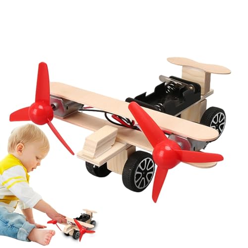 Dfstvup Flugzeugspielzeug für Kinder,Flugzeuge für Kinder,Spielzeugflugzeug Wissenschaftsspielzeug - Wissenschaftsbausätze, Bausatz-Lernspielzeug, Spielzeugflugzeug, Flugzeugmodell aus Holz, von Dfstvup