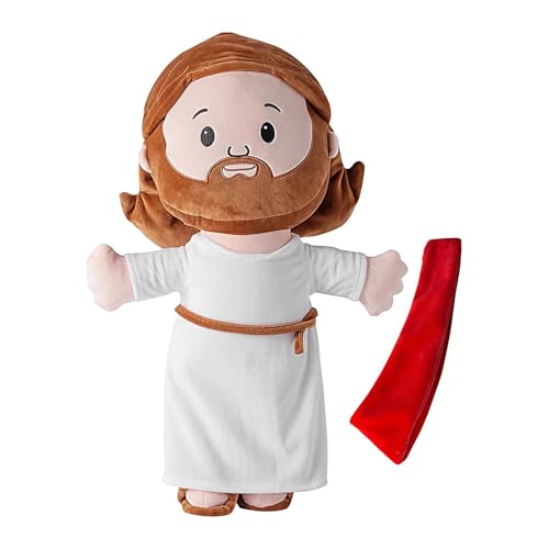 Dfstvup Gefüllte Jesus-Plüschpuppe, Jesus-Plüschtier,Cartoon gefülltes Jesus-Puppen-Wurfskissen - Stofftier mit lebendigem Ausdruck für Schlafzimmer, Couch, Wohnzimmer, Spielzimmer und Kinderzimmer von Dfstvup