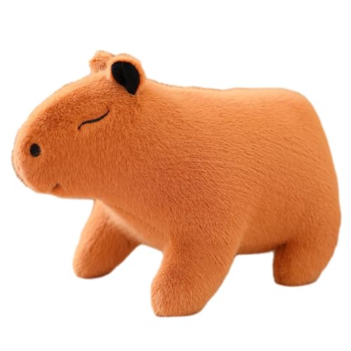 Dfstvup Gefüllter Capybara,Plüsch-Capybara - 10 Zoll umarmendes Capybara | Schlafender Begleiter, Plüschpuppe für und Mädchen, Tischdekoration, Heimdekoration von Dfstvup