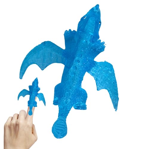 Dfstvup Gummi--Fingerspielzeug,-Tier-Fingerspielzeug,Fliegendes Drachen-Startspielzeug aus Gummi - TPR Fun Hand Launching Toy Neuheit Tierauswurfspielzeug für von Dfstvup