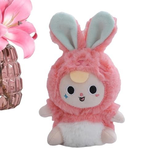 Dfstvup Hase Plüschpuppe,Kaninchen Stofftier, Plüschtiere, weiche Kaninchen-Ornamente, Plüschtier-Anhänger, dekorative Stofftierpuppe für Tasche, Schlüsselbund, Auto von Dfstvup