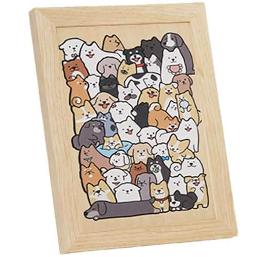 Dfstvup Katzenförmiges Puzzlespielzeug, Tierpuzzles | 50 Stück Cartoon-Holzkatzen-Tierpuzzles,Dekorative pädagogische Puzzles, frühe Lernaktivitäten für, Mädchen, Kinder, Kinder ab 3 Jahren von Dfstvup