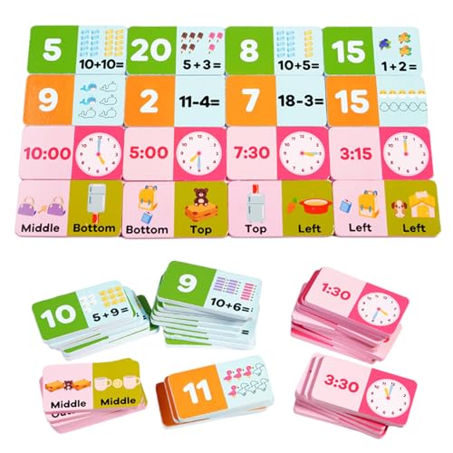 Dfstvup Kindergarten Mathe | Holzspielzeug Zur Intelligenzförderung,Frühe Rechenfähigkeiten Zeitbewusstsein & Worterkennung Lernspielzeug Für Kinder 6-8 Jahre Dfstvup Kindergarten Mathe | Holzspielzeug Zur Intelligenzförderung,Frühe Rechenfähigkeiten Zeitbewusstsein & Worterkennung Lernspielzeug Für Kinder 6-8 Jahre von Dfstvup