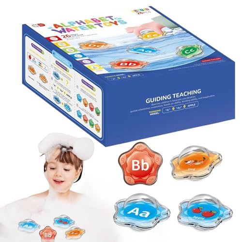 Dfstvup Kleinkind-Duschspielzeug, Wasserspielzeug für Kinder - Seesternförmige Badewannen-Alphabet-Buchstaben-Set, Alphabet-Lernspielzeug | Interaktives Kleinkind-Pool-Spielzeug, pädagogisches von Dfstvup