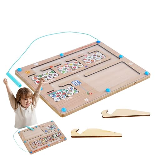 Dfstvup Magnet-Zähllabyrinth, magnetische Sortiertafel,Obst Gemüse Tier Verkehr Zählen Labyrinth Spielzeug - Homeschool liefert pädagogische Aktivitäten, passendes Zählspielzeug für den Kindergarten von Dfstvup