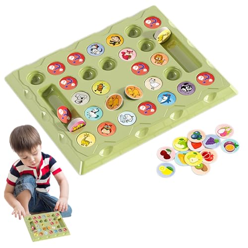 Dfstvup Match -Spiel für, Kinderspiele,Zwei-Spieler-Tabletop-Bildungsschachbrettspiel - Interaktiver Frühes Bildungsspiel für, Kinder, Familie, Freunde von Dfstvup