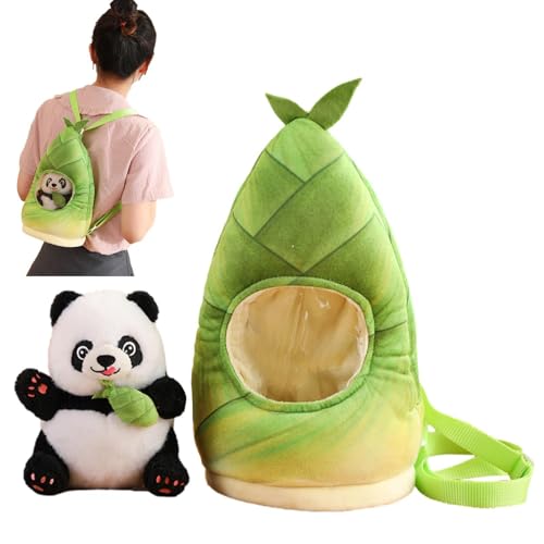 Dfstvup Panda Plüschspielzeug, weiche Tierspielzeug - Mehrzweck -Panda -Spielzeug für Kinder - Netter Kinder -Rucksack, tragbare Tischdekoration für Wohnzimmer, Zuhause, Arbeit, Schlafzimmer von Dfstvup