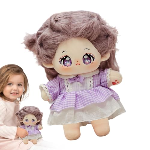 Dfstvup Plüsch Girl Puppe, Stoffpuppe | Süßes Mädchen mit Kleidplüschspielzeug,Home Display Dekoration, kreative Sammelfigur für Kinder, Kinder und Erwachsene von Dfstvup