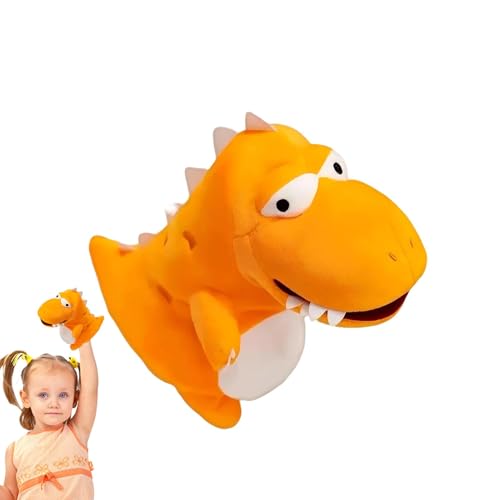 Dfstvup Plüschhandpuppe,Gefüllte Handpuppe | Gefülltes Dinosaurierspielzeug | Puppen-Geschichtenspielzeug, interaktives Lernspielzeug für Kinder, fantasievolles Rollenspiel, Geschichtenerzählen von Dfstvup