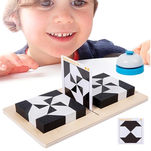 Dfstvup Puzzle-Bausteine, Stapelblöcke - Bauspielzeug für das Lernen im Vorschulalter | Holzpuzzle für die Entwicklung von Fähigkeiten, Rätsel-Herausforderung, Stem-Puzzle-Blöcke, Spielzeug verbessern von Dfstvup