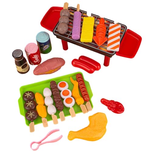 Dfstvup Spielzeuggrill | Grillspielzeug-Essen - Realistisches Küchenspielzeug für pädagogische Rollenspiele und Rollenspiele – lustiges Geschenk für, Mädchen, Kinder von Dfstvup