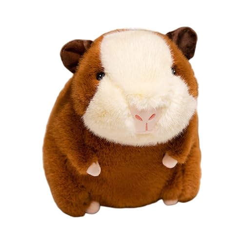 Dfstvup Süße Hamsterpuppe, Hamster-Plüschtier,Süßes weiches Plüsch-Wurfkissen, Sofa-Dekoration - 30 cm große realistische Plüschtierpuppe, Heimdekoration für Bett, Sofa und Bücherregal von Dfstvup