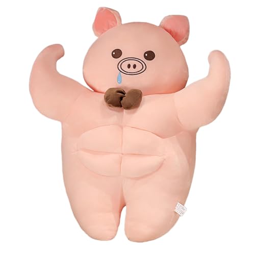 Dfstvup Weiches Tierspielzeug, ausgestopftes Tierspielzeug - Cartoon Muscle Plüsch Tier Stoffpuppe | Schlafender Begleiter, lustige Huggable -Puppe für Home Ornament, Tischdekoration, von Dfstvup