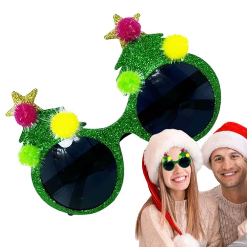 Dfstvup Weihnachtsbrille, Weihnachtssonnenbrille, Festival Cosplay Brille, Weihnachtsbrillen für Kinder, Weihnachtsdekorationsbrillen, Fotoautomaten-Requisiten-Brillen von Dfstvup