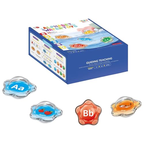 Bath Toys for Toddler, Starfish Floating Bath Toys, Bathtub Alphabet Letters Toy Set, Educational Water Pool Toys, Learning Activities Shower Toys Baby Bath Toys Game Joyful Present for Baby Toddler von Dgayaeic