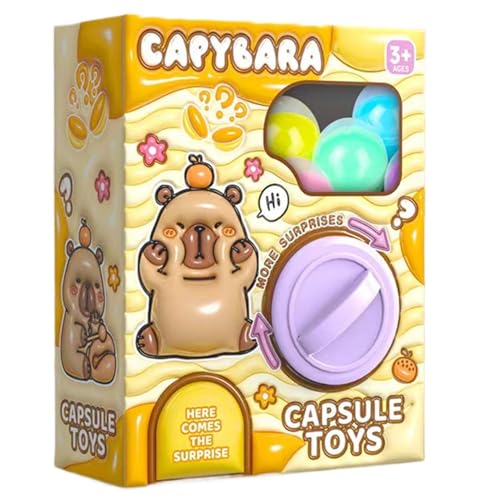 Capybara Capsules Toy, Gashapon Machine For Kids, Small Vending Machine, Portable Vending Machine, Reusable Character Doll Game Machine Foster Creativity Hand-Eye Coordination Mastery Toys For Kids 3+ von Dgayaeic