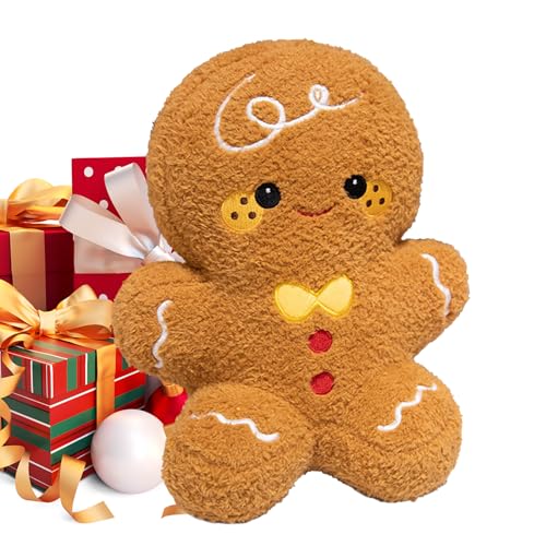 Dgayaeic Christmas Gingerbread Plush Doll - Weihnachts Plüschtier Stofftier | Kuscheliger Spielbegleiter Für Kinder Mädchen Auto Sofa Bett Dgayaeic Christmas Gingerbread Plush Doll - Weihnachts Plüschtier Stofftier | Kuscheliger Spielbegleiter Für Kinder Mädchen Auto Sofa Bett von Dgayaeic