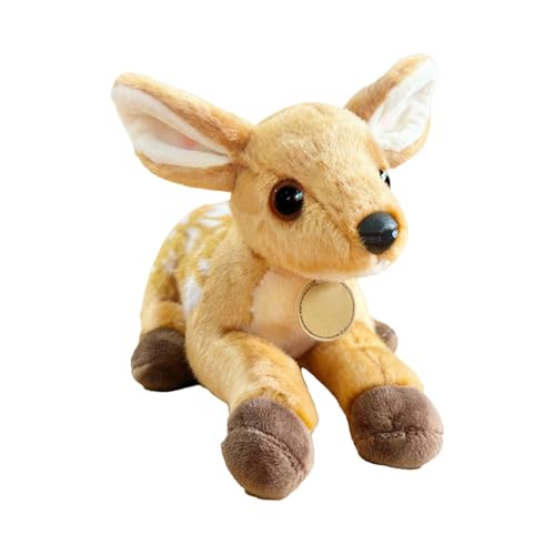 Dgayaeic Hirschplüsch, hautfreundlicher Stoff, 25 cm, weiche Hirschplüschpuppe, ausgestopftes Tier, realistisch, sammelbar und Reisebegleiter für Kleinkindjungen und Mädchen Dgayaeic Hirschplüsch, hautfreundlicher Stoff, 25 cm, weiche Hirschplüschpuppe, ausgestopftes Tier, realistisch, sammelbar und Reisebegleiter für Kleinkindjungen und Mädchen von Dgayaeic