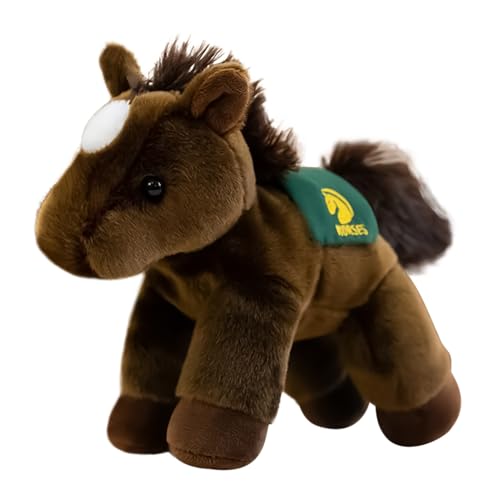 Dgayaeic Horse Plüschspielzeug, Schlaf und Reisebegleiter, 21 cm, ausgestopftes Pferdplüschspielzeug, süße Maskottchenpuppe, Sammlerstück, für Kinder und Mädchen, Schlafzimmer, Kinderzimmer Dgayaeic Horse Plüschspielzeug, Schlaf und Reisebegleiter, 21 cm, ausgestopftes Pferdplüschspielzeug, süße Maskottchenpuppe, Sammlerstück, für Kinder und Mädchen, Schlafzimmer, Kinderzimmer von Dgayaeic