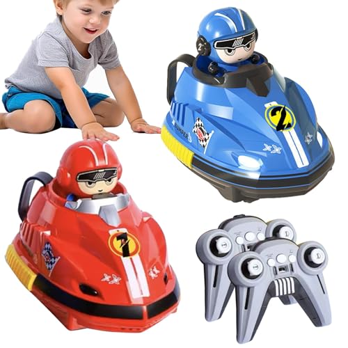 Dgayaeic RC-Stoßstangen,RC-Kampfstoßstangen | RC-Cartoon-Fahrzeuge Spielzeug,RC Battle Race Car Set RC Cartoon Autospielzeug mit Licht und Musik Weihnachtsgeburtstag für im Alter von 3–5 Jahren von Dgayaeic