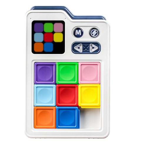 Elektronisches Block-Slide-Puzzle, Denkspiel für Kinder, intelligentes Puzzle-Spiel mit über 1000 Levels, Super-Slide-Puzzle-Rätselspiel, tragbar und benutzerfreundliches Design, perfekt für Kinder ab von Dgayaeic