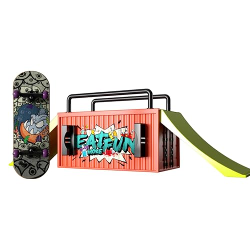 Finger Skateboards For Kids, Finger Skateboard Kits, Funny Skateboard Toy, Cute Toy Finger Skateboards Encourages Creativity & Hand-Eye Coordination Complete Fingerboard Set For Beginners And Experts von Dgayaeic