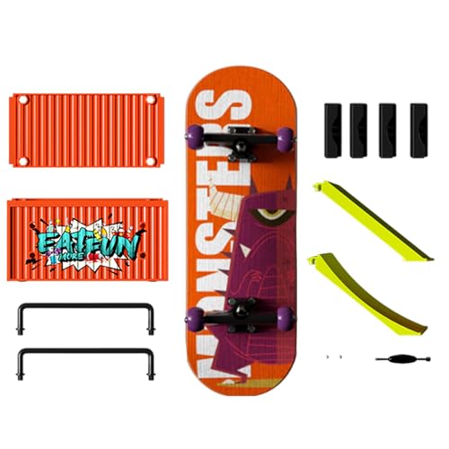 Finger Skateboards For Kids, Finger Skateboard Kits, Funny Skateboard Toy, Cute Toy Finger Skateboards Encourages Creativity & Hand-Eye Coordination Complete Fingerboard Set For Beginners And Experts von Dgayaeic