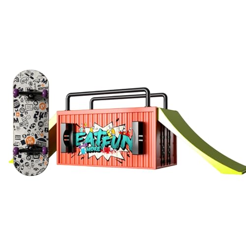 Finger Skateboards For Kids, Finger Skateboard Kits, Funny Skateboard Toy, Cute Toy Finger Skateboards Encourages Creativity & Hand-Eye Coordination Complete Fingerboard Set For Beginners And Experts von Dgayaeic