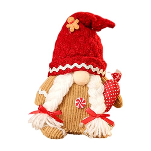 Gnomes Gingerbread Toy | Stuffed Gingerbread Plush | Playful Christmas Ornament | Festive Whimsical Gnome Toy | Cute Holiday Plush Toy Charming Gingerbread Design Set The Christmas Atmosphere For Home von Dgayaeic