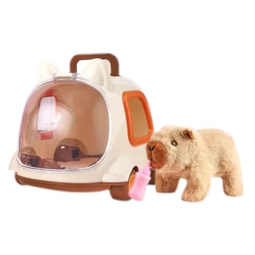 Kids Pet Care Play Set, Plush Robot Pet Toys, Pet Simulation Play Set, Electric Pet Animal Simulation Kids Toy, Educational Pet Care Playset Pretend Play with Feeding Bottle and Comb for Kids -Gift von Dgayaeic